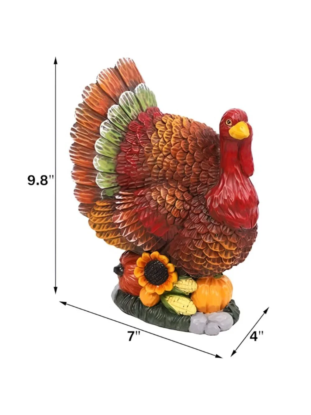 Thanksgiving Turkey Decorations Indoor Resin Figurines Table Decor